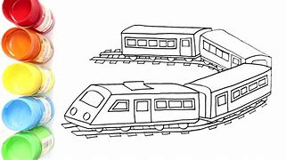 Cara Menggambar Kereta Api Untuk Anak Paud